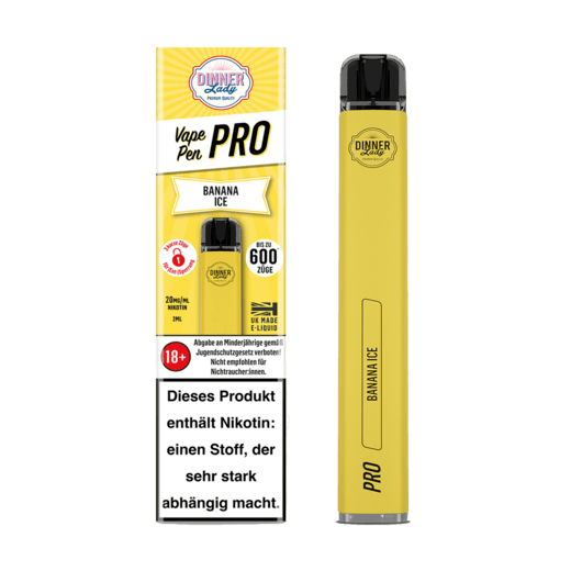 Dinner Lady Vape Pen Pro Banana Ice 600