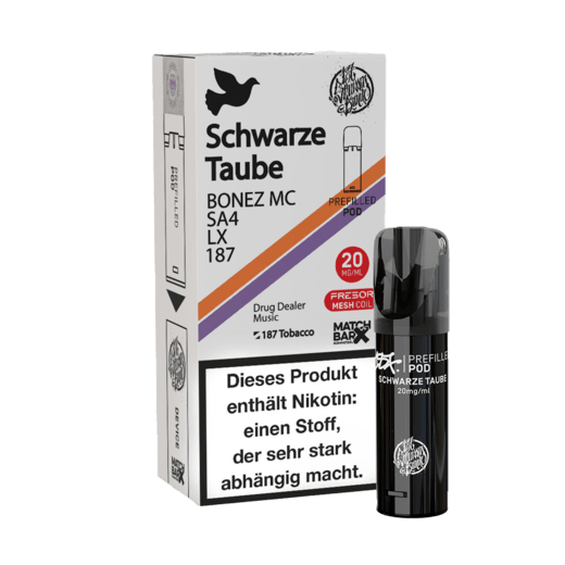 187 Strassenbande Prefilled Pod Schwarze Taube